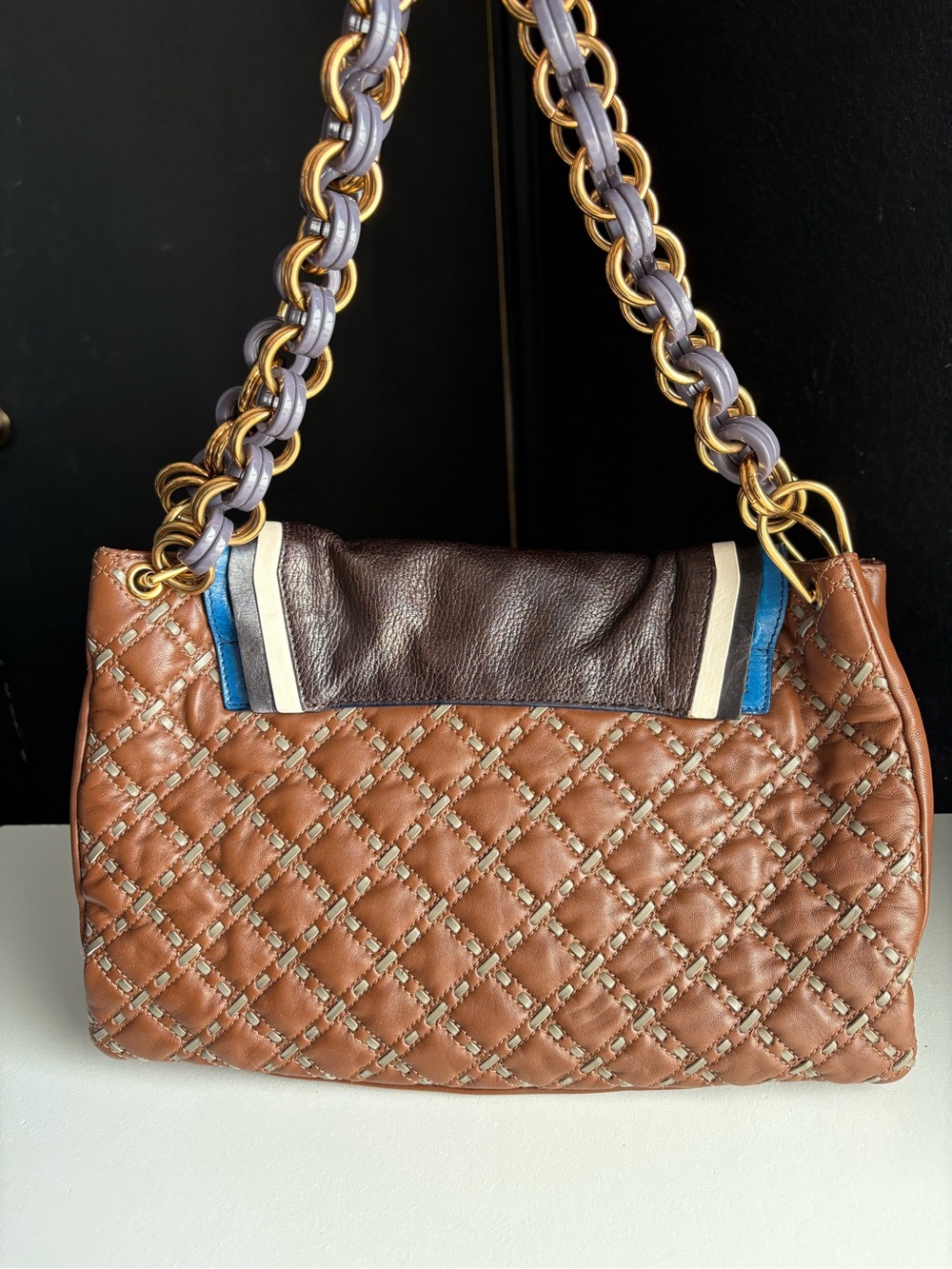 Marc Jacobs Spring Summer 2009 Quilted Lucite Chain Floral Robert Jennifer Bag - Picture 3 of 16